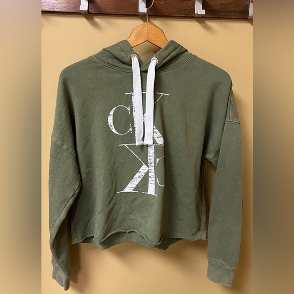 Calvin Klein Jeans Tops - Calvin Klein Jeans Crop Hoodie